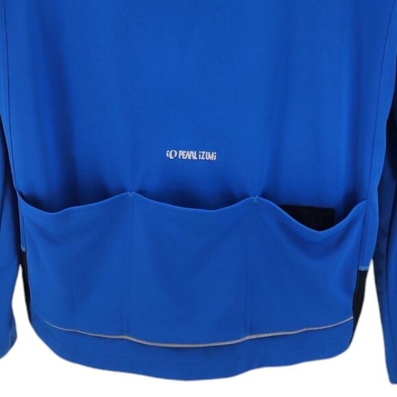 Pearl Izumi Select Series 3/4 Zip Blue Long Sleeve Cycling Jersey Mens XL - Picture 4 of 12
